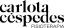Logo Carlota Céspedes negro